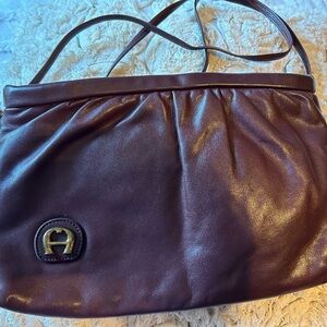 Etienne Aigner Rich Brown Crossbody Bag
